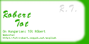 robert tot business card